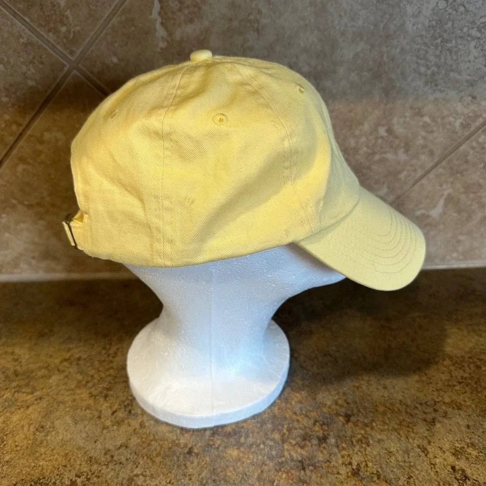Cactus Embroidered Yellow Adjustable Cotton Baseball Trucker Cap Women Golf, Gym
